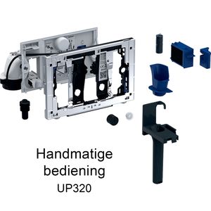 Geberit Module Geurzuivering Duofresh Met Toiletstickhouder Handmatige Activering UP320 Sigma 12 Achterplaat Antracietgrijs of Glanschroom