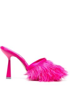 Sebastian Milano sandales Sebastian 110 mm ornées de plumes - Rose