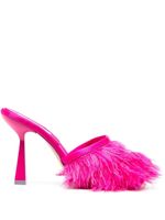 Sebastian Milano sandales Sebastian 110 mm ornées de plumes - Rose