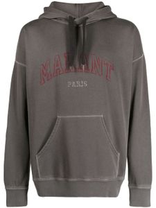 MARANT hoodie Miley à logo imprimé - Gris