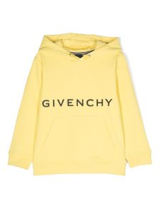 Givenchy Kids hoodie à logo imprimé - Jaune