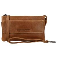 Hide & Stitches Schoudertasje / Clutch Porto Bruin