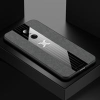 Voor Xiaomi Redmi 5 plus XINLI stiksels doek textuur schokbestendige TPU beschermhoes (grijs)