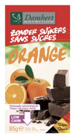 Damhert Zonder Suikers Chocoladetablet Puur Orange