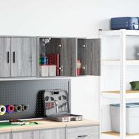Garagewandkasten 2 st spaanplaat Sonoma grijs Garagewandkasten 2 st spaanplaat Sonoma grijs