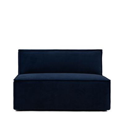 Rivièra Maison Modulaire Bank 'The Jagger' Center 125cm, Velvet, kleur Midnight Blue Rivièra Maison Modulaire Bank 'The Jagger' Center 125cm, Velvet, kleur Midnight Blue