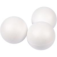 Creativ Company Ballen, d 10 cm, wit, 25 stuk/ 1 doos