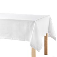 Wit tafelkleed van katoen 140 x 240 cm - Tafellakens - thumbnail