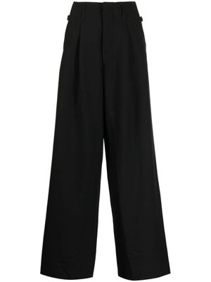 AMBUSH pantalon en laine à coupe ample - Noir
