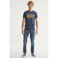 Superdry T-shirt met logo donkerblauw - thumbnail