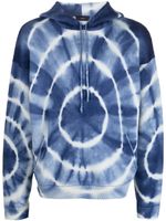 Alanui hoodie Shibori à motif tie-dye - Bleu