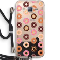 Donuts: Samsung Galaxy J3 (2016) Transparant Hoesje met koord