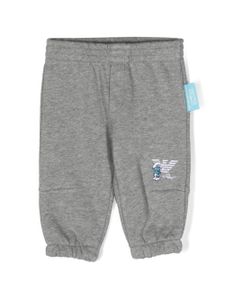 Emporio Armani Kids pantalon de jogging à logo brodé - Gris