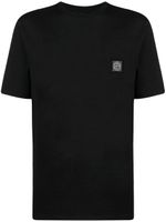 Stone Island t-shirt en coton à patch Compass - Noir