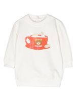 Moschino Kids robe-sweat Teddy Bear - Blanc