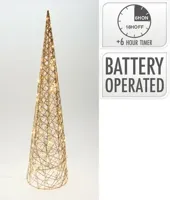 PIRAMIDE 80CM MET LED CHAMPAGN PIRAMIDE 80CM MET LED CHAMPAGN