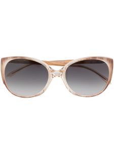 Saint Laurent Pre-Owned lunettes de soleil à monture oversize (années 1980) - Tons neutres