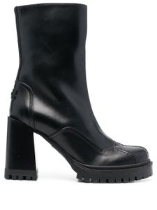 Furla bottines à talon épais 90 mm - Noir