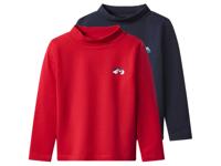 lupilu Set van 2 kinder thermoshirts (Donkerblauw/rood, 110/116)