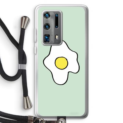 Spiegelei: Huawei P40 Pro Plus Transparant Hoesje met koord