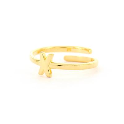 Imotionals Ring Letter X Goud