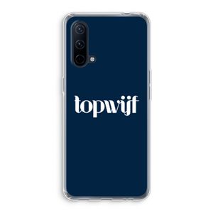 Topwijf Navy: OnePlus Nord CE 5G Transparant Hoesje