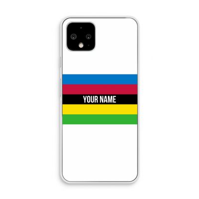 WK Wielrennen: Pixel 4 Transparant Hoesje