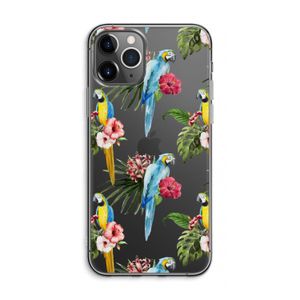 Kleurrijke papegaaien: iPhone 11 Pro Max Transparant Hoesje