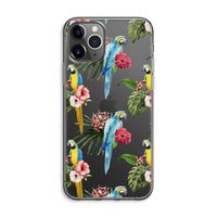 Kleurrijke papegaaien: iPhone 11 Pro Max Transparant Hoesje