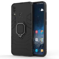 PC + TPU schokbestendige beschermhoes voor Huawei P Smart (2019) met magnetische ring houder (zwart)