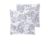 LIVARNO Set van 2 satijnen kussenslopen 50 x 60 cm (Bloemen)