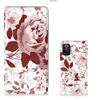 Bookcase Samsung Galaxy A41 Watercolor Flowers