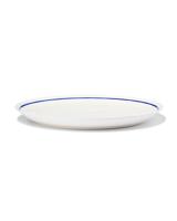 HEMA Dinerbord Ø26cm Tafelgenoten new bone wit met blauw (White)