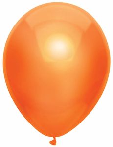 Metallic Ballonnen Oranje 30cm - 10 stuks