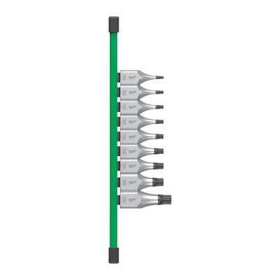 Milwaukee Doppenset | 1/2" FOUR FLAT™ | op rail | 9-delig - 4932480822