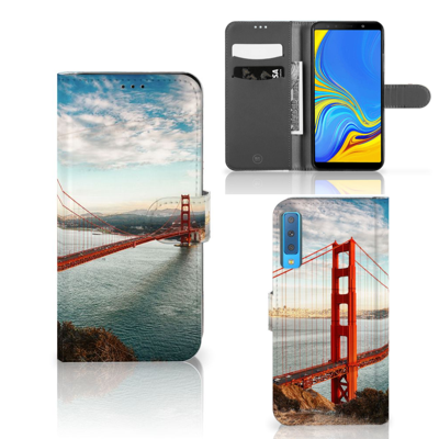Samsung Galaxy A7 (2018) | Flip Cover | Golden Gate Bridge