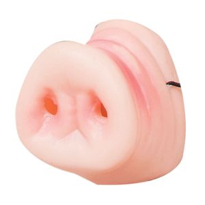 Nep varkensneus - roze - pvc - voor volwassenen - Carnaval verkleed accessoires   -