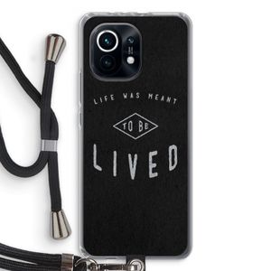 To be lived: Xiaomi Mi 11 Transparant Hoesje met koord