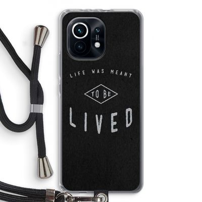 To be lived: Xiaomi Mi 11 Transparant Hoesje met koord