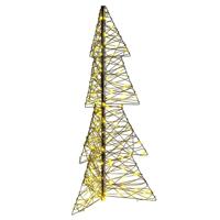 Kerstboom met 160 LED Warmwit 150 cm Rattan