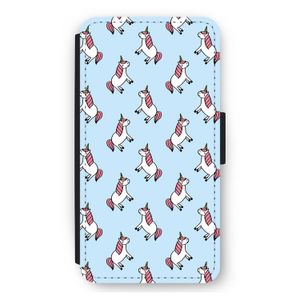 Eenhoorns overal: iPhone 12 mini Flip Hoesje