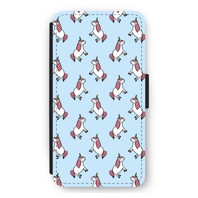 Eenhoorns overal: iPhone 12 mini Flip Hoesje