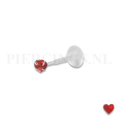 Labret 1.2 mm kristal hart