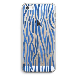 Blauwe nerven: iPhone 5 / 5S / SE Transparant Hoesje