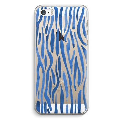 Blauwe nerven: iPhone 5 / 5S / SE Transparant Hoesje