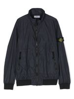 Stone Island Junior veste bomber à patch Compass - Bleu - thumbnail