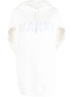 Marni hoodie à logo imprimé - Blanc