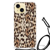 Apple iPhone 15 Case Anti-shock Leopard - thumbnail