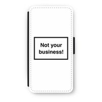 Not your business: iPhone 8 Plus Flip Hoesje