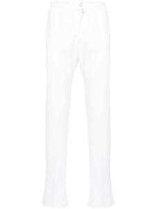 Kiton pantalon à taille élastiquée - Blanc